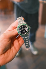 Rolex 2005 Submariner 'Kermit' Black Dial on Oyster