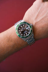 Rolex 2005 Submariner 'Kermit' Black Dial on Oyster
