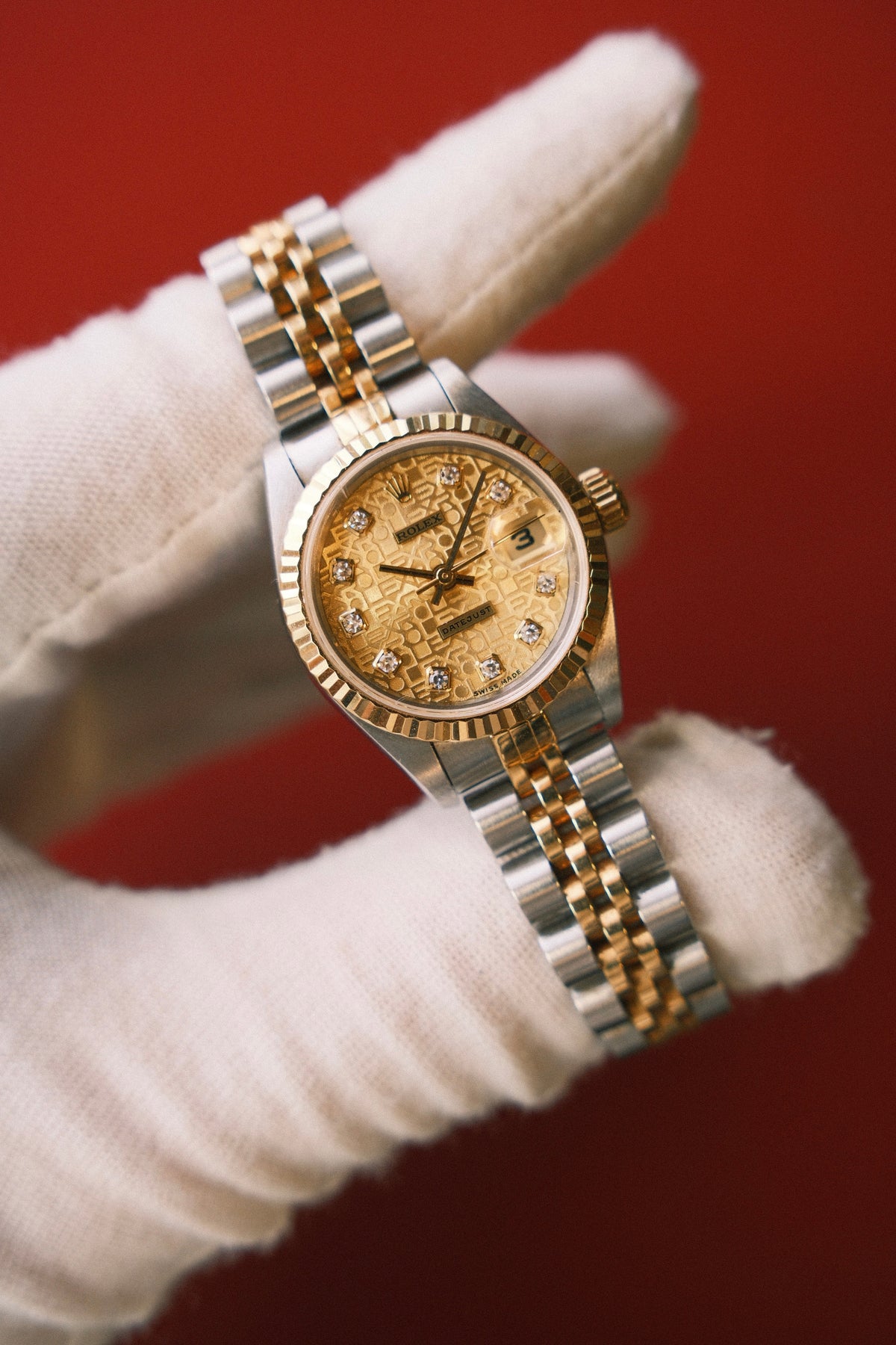Rolex 1995 Datejust Lady Jubilee Champagne Diamond Dial on Jubilee