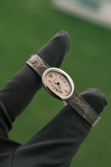 Cartier 2000’s Baingoire 18k Cream white Dial on