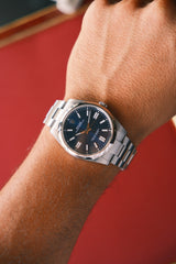 Rolex Oyster Perpetual 41 Blue Index Dial on Oyster
