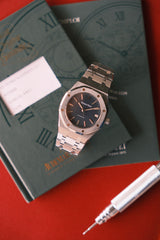 Audemars Piguet 1999 Royal Oak Black Dial on Stainless Steel