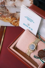 Rolex 1995 Datejust Lady President Blue Diamond Dial on President