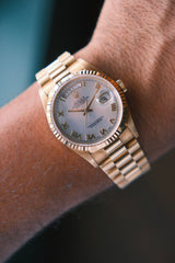 Rolex 1999 Daydate "President" Factory Mother Of Pearl Dial on President