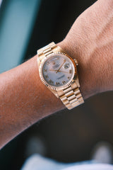 Rolex 1999 Daydate "President" Factory Mother Of Pearl Dial on President