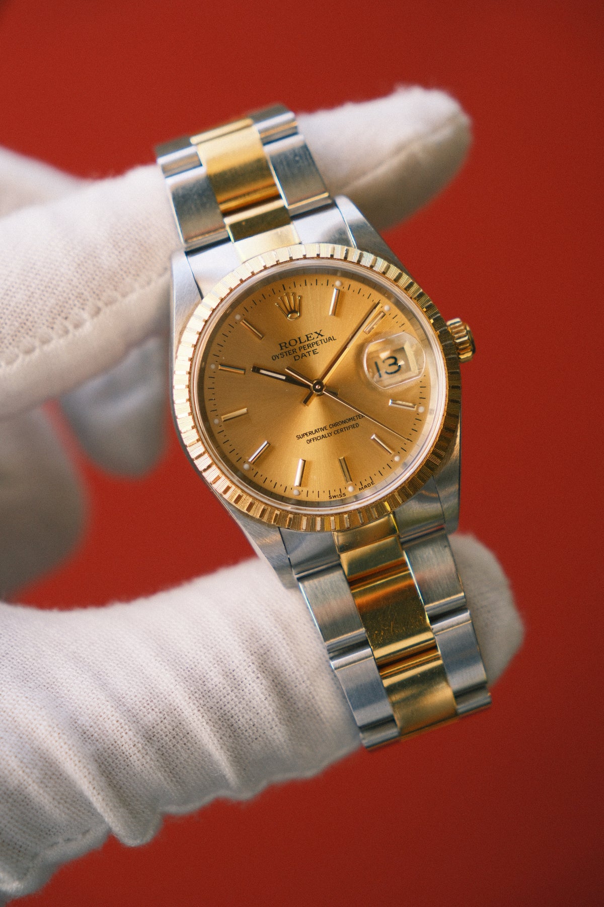 ROLEX 2000 Datejust 35mm Champagne Dial on Jubilee