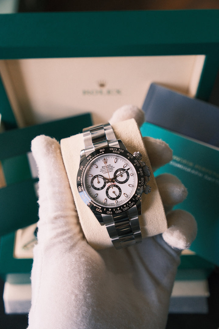 Rolex Daytona "Panda" White Dial on Oyster