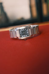 Cartier Tank Francaise Black Dial on