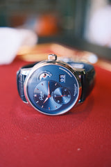 Glashütte Original PanoMaticLunar Blue Dial on Leather