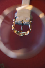 Cartier 90's Baigniore Allongee Guilloche Dial on Leather