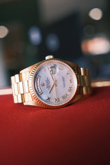Rolex 1999 Daydate "President" Factory Mother Of Pearl Dial on President