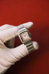 Cartier Santos Galbee Silver Roman Numeral Dial on Steel