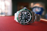 Rolex 2005 Submariner 'Kermit' Black Dial on Oyster