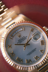 Rolex 1999 Daydate "President" Factory Mother Of Pearl Dial on President