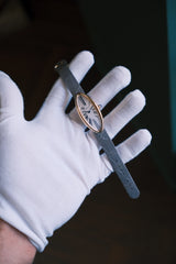 Cartier 90's Baigniore Allongee Guilloche Dial on Leather
