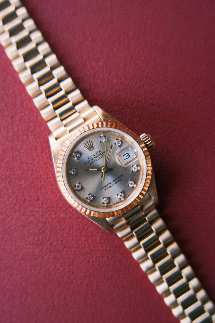 Rolex 1984 Datejust Lady President Silver Roman Dial on President
